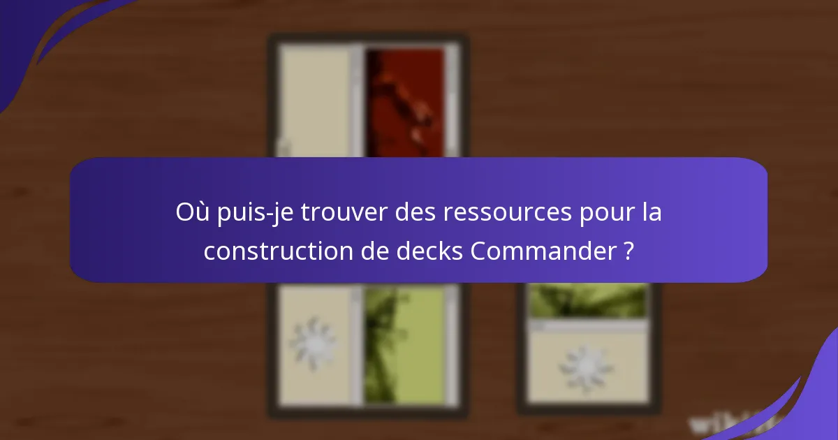 Quels commandants sont actuellement populaires et efficaces ?