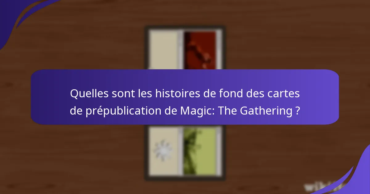 Quels éléments thématiques sont présents dans les cartes de prépublication ?