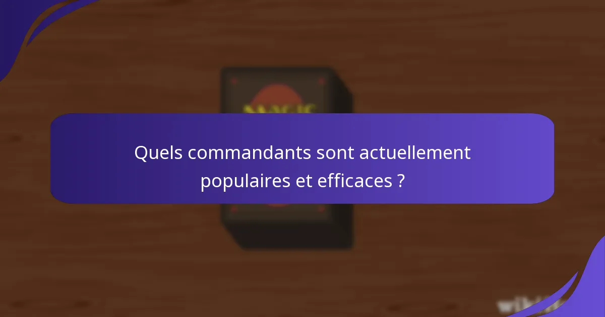 Où puis-je trouver des ressources pour la construction de decks Commander ?