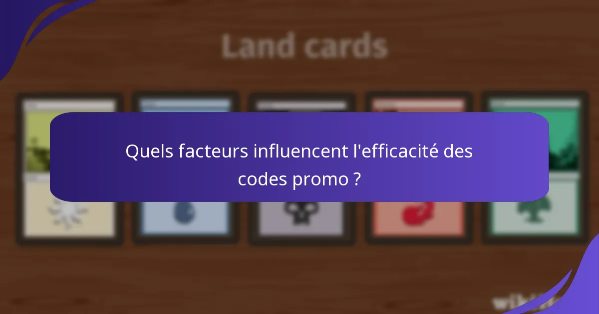 Quels facteurs influencent l’efficacité des codes promo ?