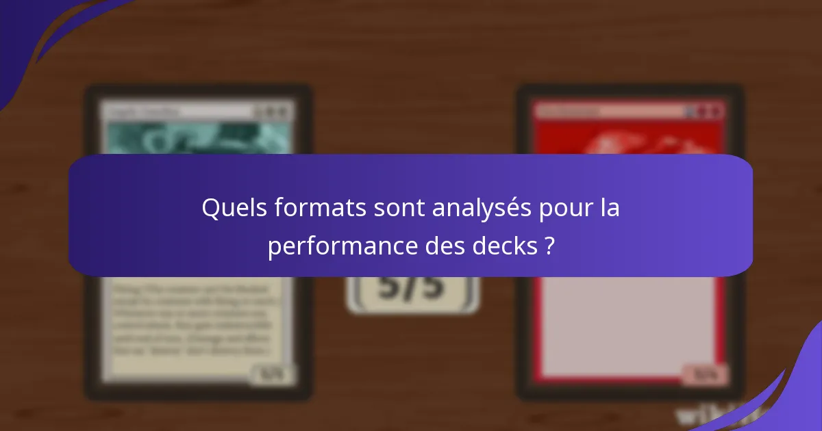 Quels sont les attributs clés des decks réussis ?